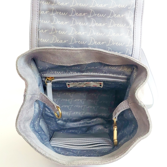 Dear Drew Mini Me Lavender Suede Backpack - Picture 8 of 11